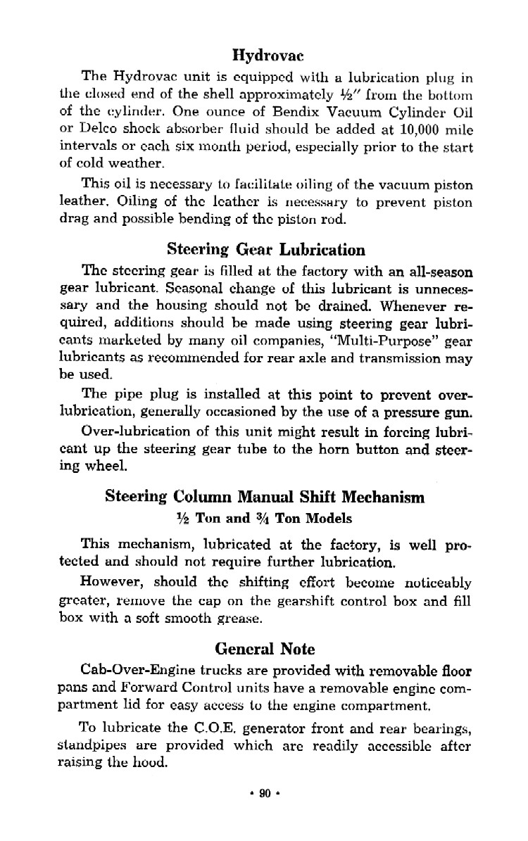 1952 Chevrolet Trucks Operators Manual Page 1